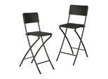 2 relaxdays Barhocker BASTIAN 10020761_46 schwarz