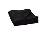 relaxdays Kuscheldecke schwarz 200,0 x 200,0 cm