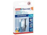 tesa Powerstrips WATERPROOF Klebestreifen für max. 2,0 kg 2,0 x 5,0 cm, 6 St.