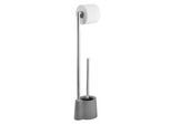 WENKO WC-Garnitur Avola grau, silber Metall