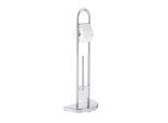WENKO WC-Garnitur Raumwunder silber Metall
