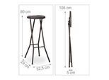 2 relaxdays Barhocker BASTIAN 10020763_93 braun