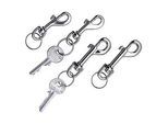 WEDO Karabinerhaken silber, 4 St.