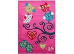 Ben'n'jen Kinderteppich , Violett , Textil , Eule , rechteckig , 200x290 cm , Oeko-Tex® Standard 100 , pflegeleicht , Teppiche Und Böden, Teppiche, Kinderteppiche