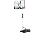Salta Basketballständer , Grün, Schwarz , Metall, Kunststoff , 128x296-371x210 cm , höhenverstellbar, stabiler Standfuß, witterungsbeständig, Standfuß mit Rollen , Freizeit & Co, Sport & Fitness, Basketballkörbe