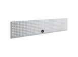Schäfer Shop Pure Lochwand für AST31 Tischaufbau, bis 150 kg, B 2000 x H 380 mm, Stahl, weissaluminium