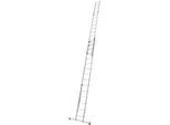 Krause Alu-Sprossenseilzugleiter ROBILO 129840, 2 x 15 Sprossen
