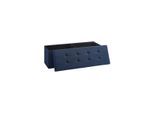 SONGMICS Sitztruhe »mit Aufbewahrung 110 x 38 cm Blau«