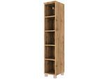 Vorratsschrank WELLTIME "Horki", braun (wotaneiche), B:30cm H:130cm T:35cm, Holzwerkstoff, Schränke, Vorratsschrank, 30 cm breit