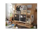 TiCAA Etagenbett Erni Country Kiefer Natur