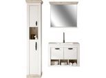 Home affaire Badmöbel-Set »Florenz, Bad im Landhausstil, 3-teiliges Badezimmer«, (3 St.), Hänge-Waschtisch, Schrank und...