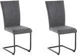 Home affaire Freischwinger »Oliver«, (Set), 2 St., Microfaser, Stuhl belastbar bis 120 Kg