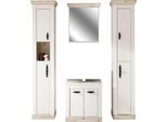 Home affaire Badmöbel-Set »Florenz, Bad im Landhausstil, 3-teiliges Badezimmer«, (4 St.), Unterschrank, Schränke, und...