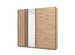 INOSIGN Schwebetürenschrank »Ascalon, mit Spiegel und Lamellen 3D, FSC-zertifiziert, Made in Europe«, 220x61x217,5cm, 3...