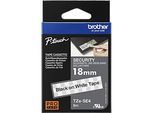 Brother Schriftbandkassette TZe-SE4, weiss/schwarz