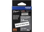 Brother Schriftbandkassette TZe-S251, weiss/schwarz
