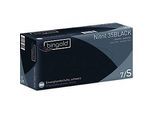 Schutzhandschuhe BINGOLD Nitril 35BLACK, Einweg, mikrotextuierte Fingerspitzen, puderfrei, Nitril, schwarz, Grösse S, 100 Stück