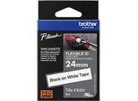 Brother Schriftbandkassette TZe-FX251, 24 mm, weiss/schwarz