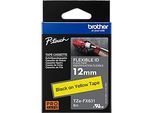 Brother Schriftbandkassette TZe-FX631, 12 mm breit, gelb/schwarz