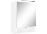 Spiegelschrank WELLTIME "Ribera", weiß, B:60cm H:71cm T:20cm, Holzwerkstoff, Schränke, Spiegelschrank
