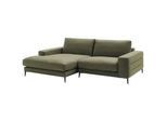 Dieter Knoll Ecksofa , Olivgrün , Textil , Ottomane links, L-Form , 253x177 cm , Goldenes M, Dgm, Oeko-Tex® Standard 100, DGM-Klimapakt, DGM-Emissionslabel , Typenauswahl, Fußauswahl, Stoffauswahl, seitenverkehrt erhältlich, Hocker erhältlich, Rücken echt , Wohnzimmer, Sofas & Couches, Wohnlandschaften, Ecksofas