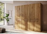 Home affaire Kleiderschrank »Ambroise aus Wildeiche, erhältlich in verschiedenen Breiten«, Massivholz-Kleiderschrank, im 50 cm Raster planbar