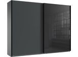 Wimex Kleiderschrank »Tilburg, Metallgriffe, Made in Germany«, (Breite 270cm wahlweise mit 2 oder 3 Türen), mit Schwebetüren, jeweils 1 Glaselement, 180, 225 oder 270cm breit