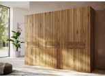 Home affaire Kleiderschrank »Ambroise aus Wildeiche, erhältlich in verschiedenen Breiten«, Massivholz-Kleiderschrank, im 50 cm Raster planbar