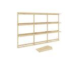 Karup Design Wandregal »Groove Shelving Big, Wandregal, Aufbewahrung, Deko, Platzsparend«, (BxTxH ca: 192x25,5x127), inkl. 12 Abnehmbare Regalböden aus FSC®-zertifiziertem Massivholz