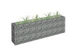 vidaXL Gabionen-Hochbeet Verzinkter Stahl 180×30×60 cm
