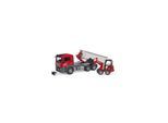 Bruder Truck w Roll-Off-Container&Schäffer loader