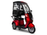 Deisla, Dreirad, DS3-15 Lithium, Rot, mit Dach, Windschutzscheibe, 60V-30Ah, 1000 Watt