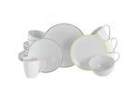 Creatable Kombiservice , Multicolor , Keramik , 20-teilig , 300 ml,600 ml , 34x31x39 cm , lebensmittelecht, stapelbar , Geschirr, Geschirrsets, Kombiservice