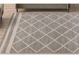 Teppich KAYOOM "Rhombus 225", braun (braun, beige), B:160cm H:10mm L:230cm, Polypropylen (PP), Teppiche, Teppich