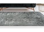 Teppich PADIRO "Dolce Vita 225", grau, B:200cm H:10mm L:290cm, Viskose, Teppiche, Teppich, Modern bedrucktes Unikat, Trendige Verwaschung