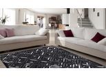 Fellteppich CALO-DELUXE "Scarllet 410" Gr. 2, silber (silberfarben, schwarz), B:80cm H:8mm L:150cm, Leder, Teppiche, Fellteppich, echtes Rinderfell, Wohnzimmer