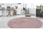 calo-deluxe Fellteppich »Vogesen 212«, rund, 45 mm Höhe, Kunstfell, Wohnzimmer