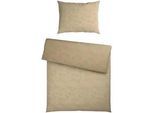 Curt Bauer Bettwäsche , Beige , Textil , Steinoptik , 140x200 cm , bügelleicht , Heimtextilien, Bettwäsche & Leintücher, Bettwäsche