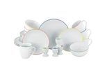 Creatable Kombiservice , Multicolor , Keramik , 24-teilig , 300 ml,600 ml , 33x30.5x39 cm , lebensmittelecht, stapelbar , Geschirr, Geschirrsets, Kombiservice