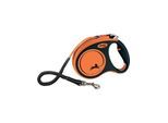 Flexi - Leash Xtreme M Tape 5M Black/Orange Max 35Kg - (600.8402)