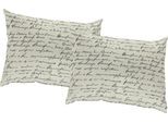 Dekokissen ADAM "Kissenhülle Scribble", beige (natur, bedruckt), B:50cm L:50cm, Baumwolle, Leinen, Dekokissen_Sitzkissen_Kissenhüllen, aus Bio-Baumwolle, Kissenhülle ohne Füllung, 1 Stück