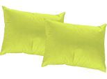 Dekokissen WIRTH "WirthNatur" Gr. 1, grün (grün, unifarben), B:40cm L:40cm, Baumwolle, Dekokissen_Sitzkissen_Kissenhüllen, Kissenhülle ohne Füllung, 2 Stück