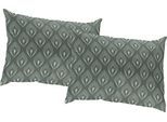 Dekokissen ADAM "Feathers", grün (grünblau, bedruckt), B:40cm L:60cm, Baumwolle, Dekokissen_Sitzkissen_Kissenhüllen, GOTS zertifiziert, Kissenhülle ohne Füllung, 1 Stück