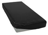 Spannbettlaken ELEGANTE "Mako-Jersey", schwarz, 1 Stk., Mako-Jersey, 120x200 28cm, Mako-Jersey, Obermaterial: 97% Baumwolle, 3% Elasthan, Bettlaken, Spannbettlaken, in hochwertiger Qualität mit Elasthan-Anteil