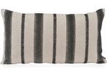 Dekokissen H.O.C.K. "Collin", schwarz (schwarz, gestreift), B:70cm H:10cm L:40cm, Leinen, Polyester, Dekokissen_Sitzkissen_Kissenhüllen, Sofakissen inkl. Füllung, 70x40cm, Dekokissen Streifen, natur