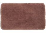 Badematte GÖZZE "»DELUXE«", beige (sand), rechteckig (70cm x 120cm ), 1 Stk., Polyester, Badematten, Badematte, mit extra hohem Flor