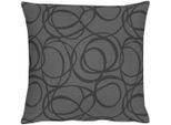 Dekokissen APELT "4195 Pique Uni" Gr. 2, grau (anthrazit, unifarben), B:48cm L:48cm, Mischgewebe, Dekokissen_Sitzkissen_Kissenhüllen, Kissenhülle mit Füllung, 1 Stück