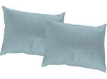Dekokissen WIRTH "Torbole" Gr. 3, blau (blau, meliert), B:50cm L:50cm, Baumwolle, Polyester, Dekokissen_Sitzkissen_Kissenhüllen, Kissenhülle ohne Füllung, 2 Stück