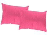 Dekokissen WIRTH "Lahnstein" Gr. 3, pink (pink, gemustert unifarben), B:40cm L:60cm, Polyester, Dekokissen_Sitzkissen_Kissenhüllen, Kissenhülle ohne Füllung, 2 Stück