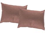 Dekokissen WIRTH "Torbole" Gr. 1, orange (terrakotta, meliert), B:40cm L:40cm, Baumwolle, Polyester, Dekokissen_Sitzkissen_Kissenhüllen, Kissenhülle ohne Füllung, 2 Stück